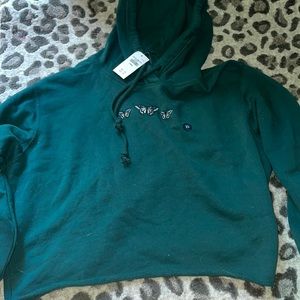 Cropped Hollister Butterfly Hoodie